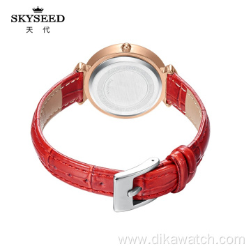 SKYSEED watch ladies watch with diamond waterproof quartz